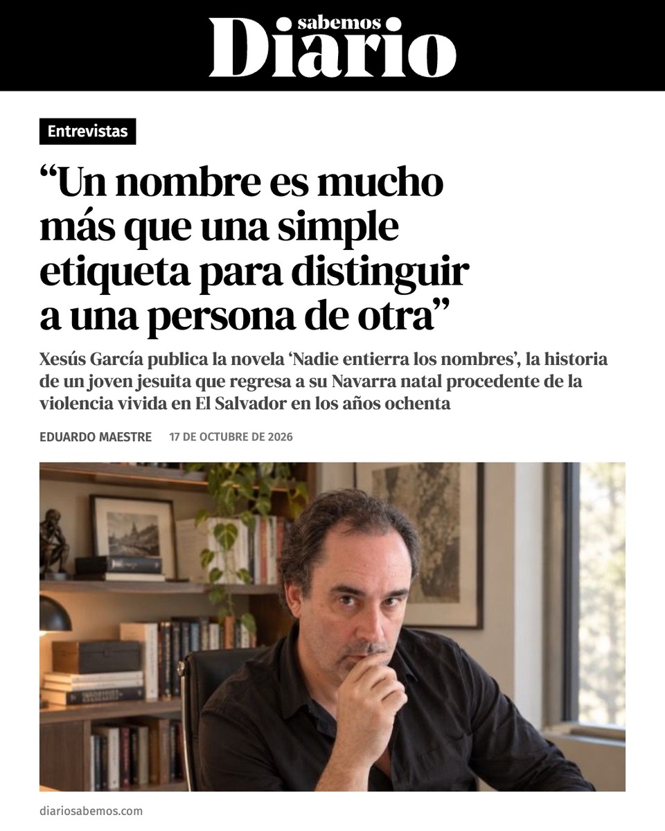 Composición de la entrevista en Diario Sabemos, con la cabecera del medio, el titular y la fotografía, preparada para Instagram